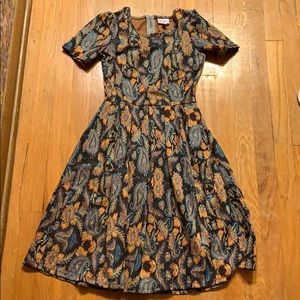 LulaRoe XS Paisley Floral Dress